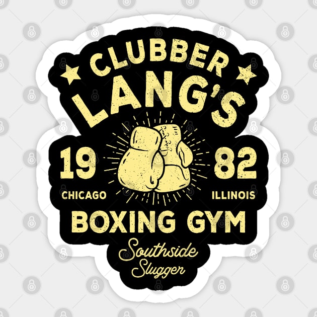 Clubber Lang's Boxing Gym Sticker by Three Meat Curry